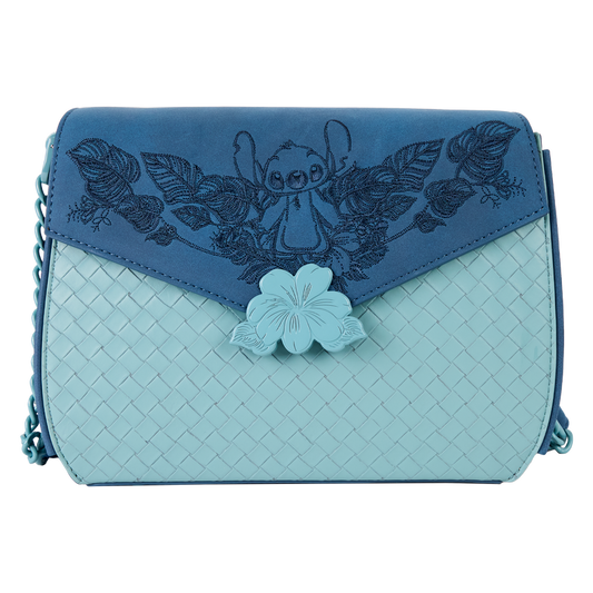 Stitch Embroidered Floral Crossbody Bag