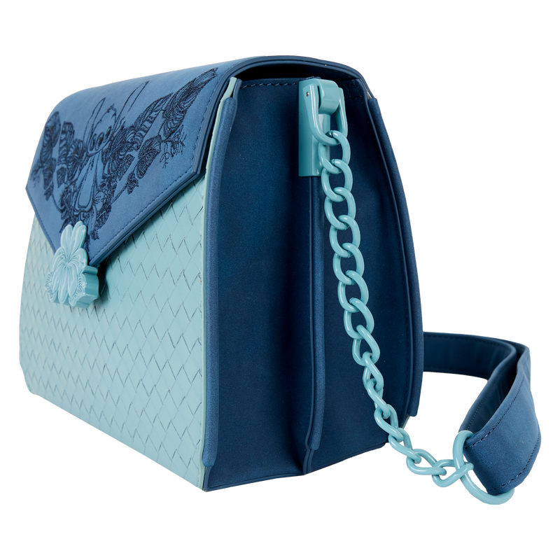 Stitch Embroidered Floral Crossbody Bag