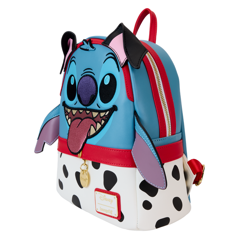 Backpack with cartoon character design on a white background