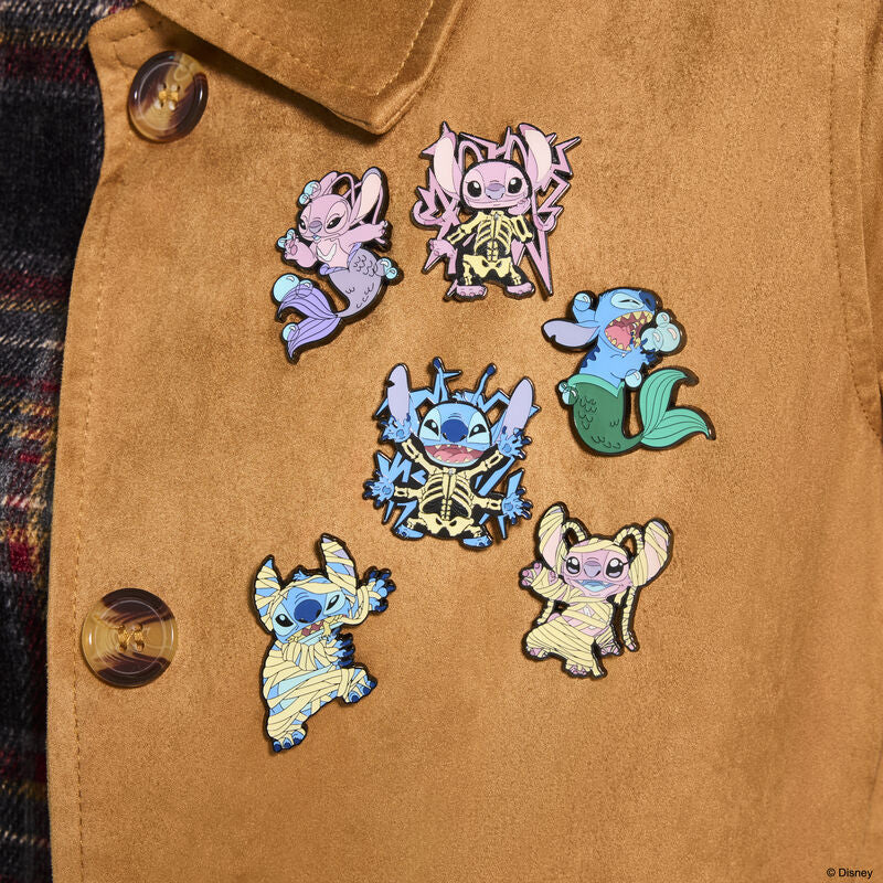 Loungefly Disney Lilo & Stitch Stitch & Angel Halloween Costume Mystery Box Pin