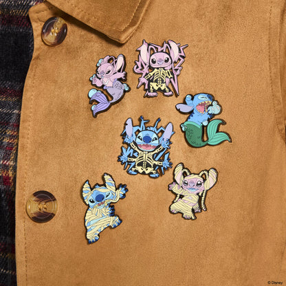 Loungefly Disney Lilo & Stitch Stitch & Angel Halloween Costume Mystery Box Pin