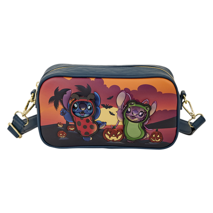 Loungefly Disney Lilo & Stitch Stitch & Angel Halloween Costumes Crossbody Bag