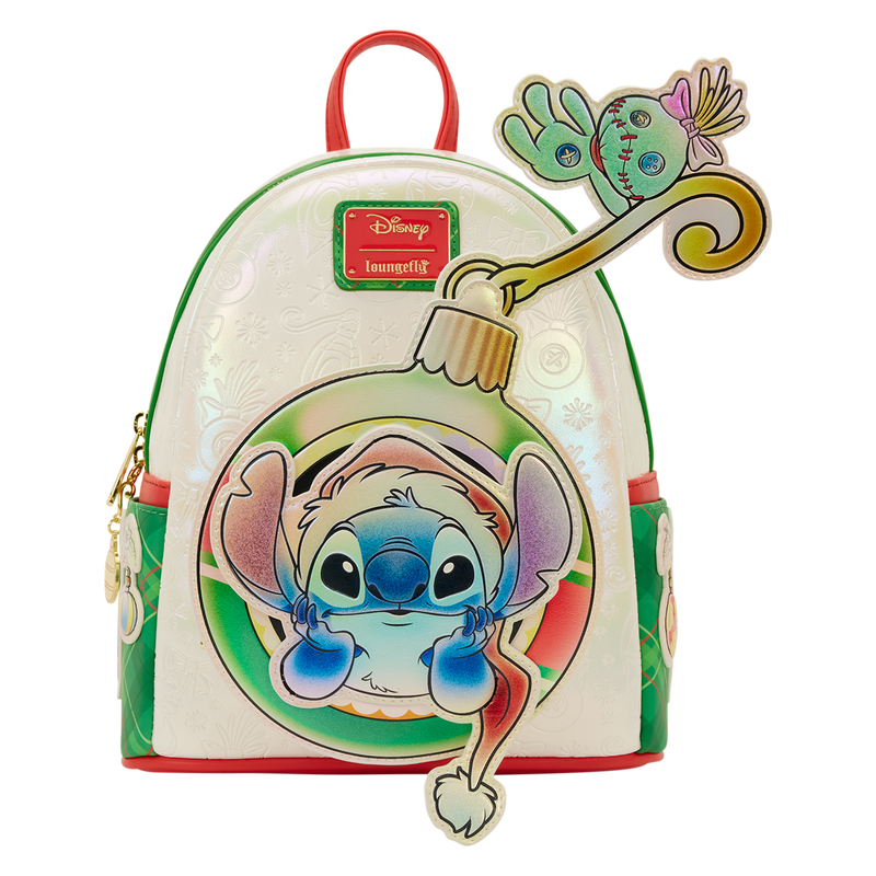 Lilo & Stitch Stitch & Scrump Iridescent Holiday Ornament Mini Backpack