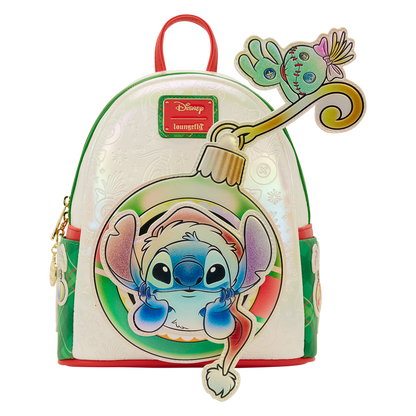 Lilo & Stitch Stitch & Scrump Iridescent Holiday Ornament Mini Backpack