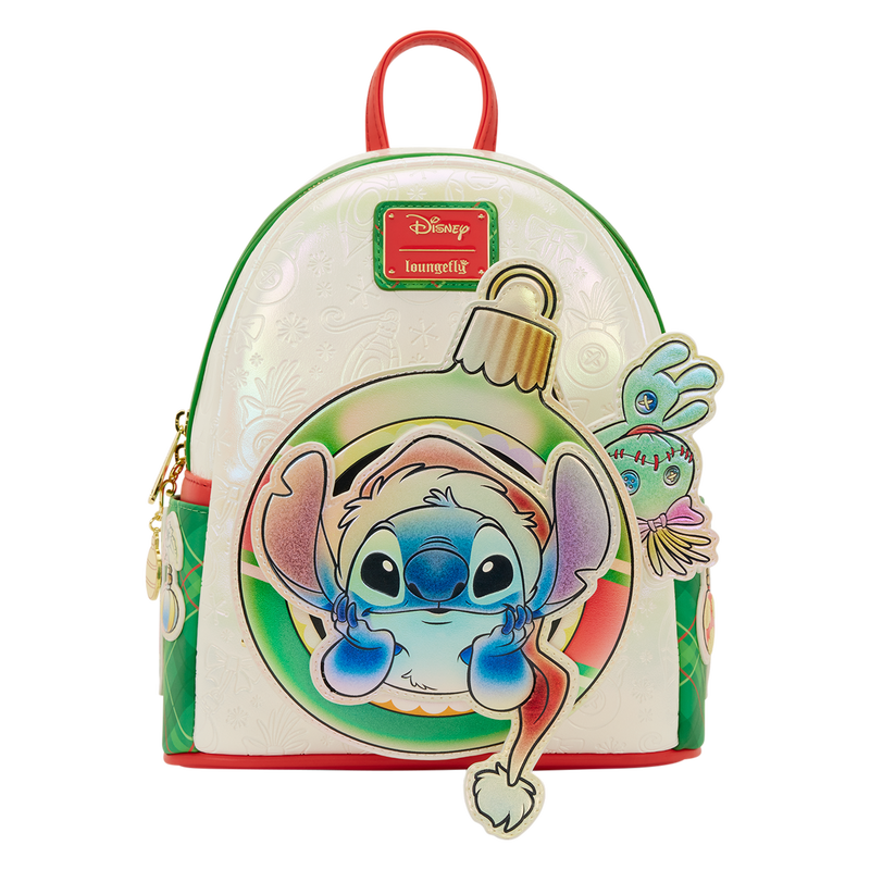 Lilo & Stitch Stitch & Scrump Iridescent Holiday Ornament Mini Backpack