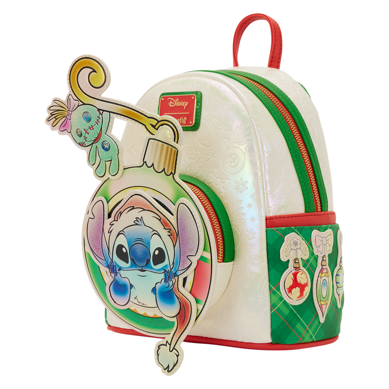 Lilo & Stitch Stitch & Scrump Iridescent Holiday Ornament Mini Backpack