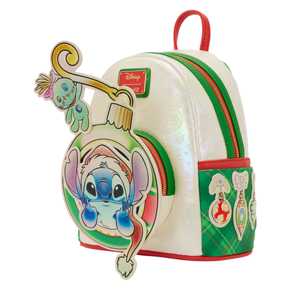 Lilo & Stitch Stitch & Scrump Iridescent Holiday Ornament Mini Backpack