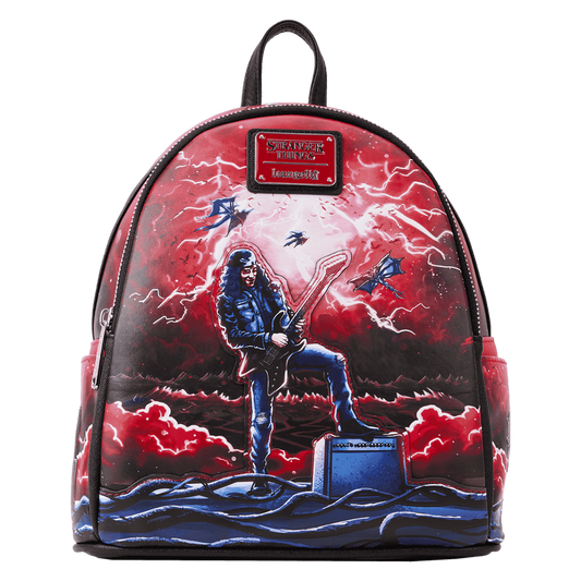 Loungefly Netflix Stranger Things Eddie Munson Tribute Glow-in-the-Dark Mini Backpack