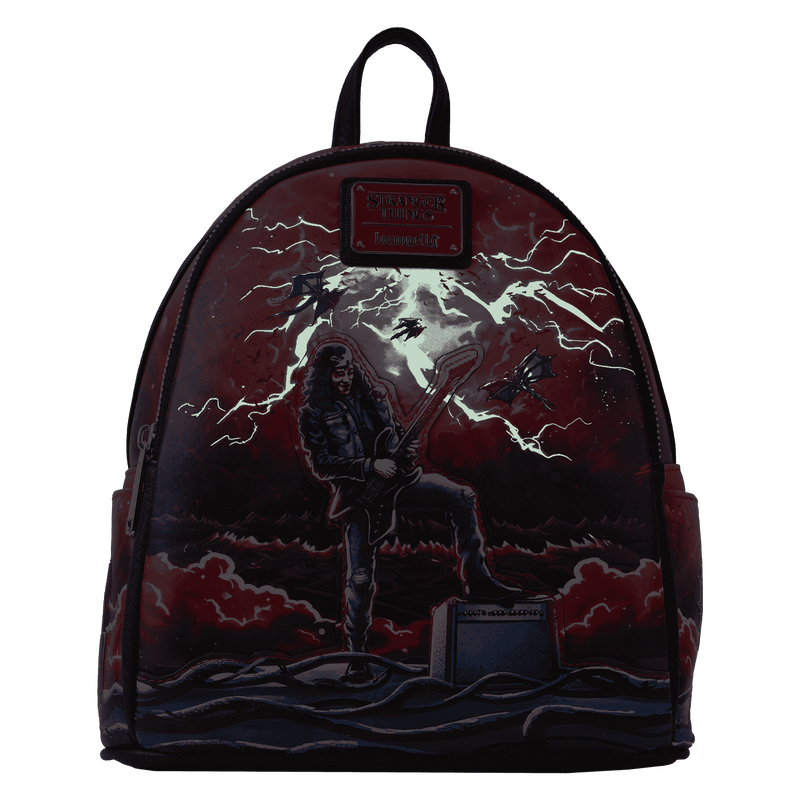 Loungefly Netflix Stranger Things Eddie Munson Tribute Glow-in-the-Dark Mini Backpack