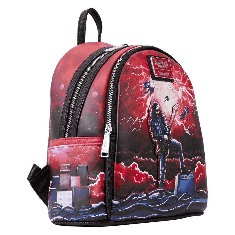 Loungefly Netflix Stranger Things Eddie Munson Tribute Glow-in-the-Dark Mini Backpack