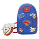 Loungefly DC Supergirl Krypto Sling Crossbody Bag with Kryptonian Crest Coin Bag