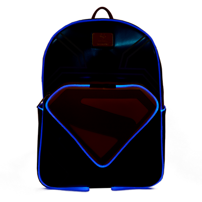 Loungefly DC Superman Light Up Glow Full-Size Backpack
