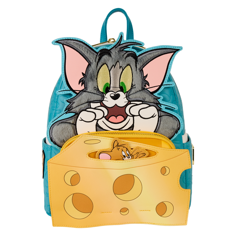 Tom and Jerry Plush Pop-Up Mini Backpack front