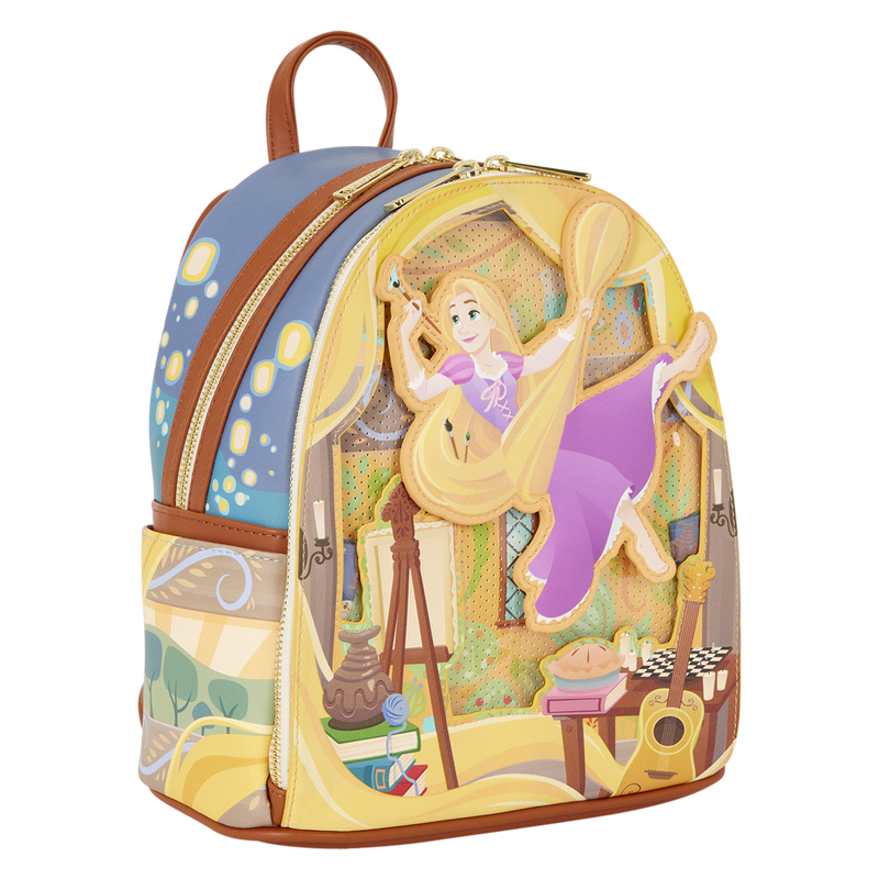 Loungefly Disney Tangled Rapunzel Painting Mini Backpack