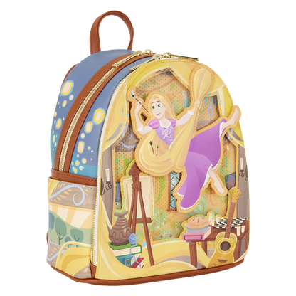 Loungefly Disney Tangled Rapunzel Painting Mini Backpack