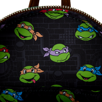 Teenage Mutant Ninja Turtles Figural Shell Convertible Mini Backpack Loungefly Nickelodeon TMNT
