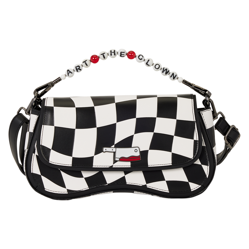 Terrifier Art the Clown Checkered Crossbody Bag Loungefly