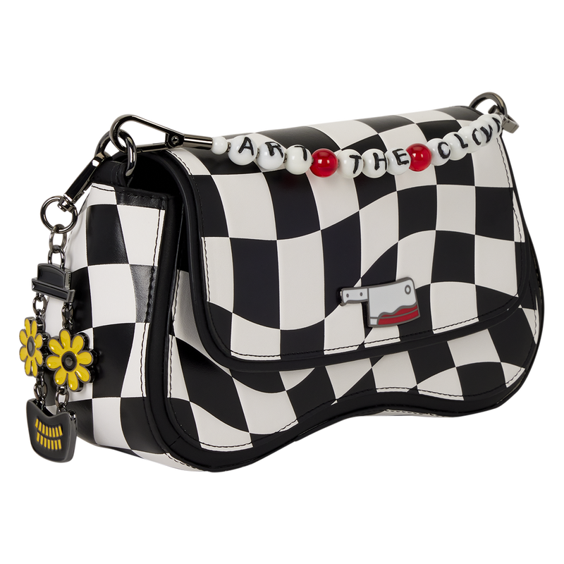 Terrifier Art the Clown Checkered Crossbody Bag Loungefly