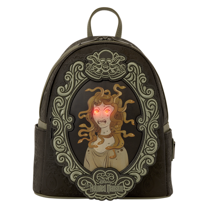 The Haunted Mansion Medusa Portrait Light-Up Glow Mini Backpack