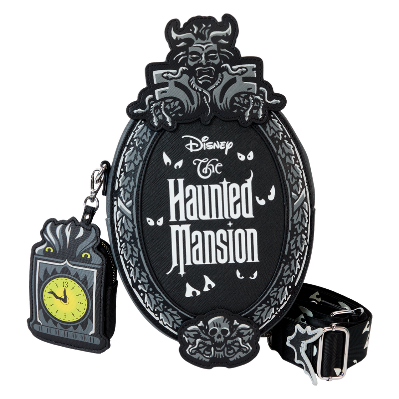 The Haunted Mansion Plaque Glow Crossbody Bag