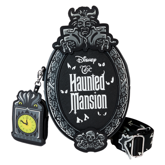 The Haunted Mansion Plaque Glow Crossbody Bag
