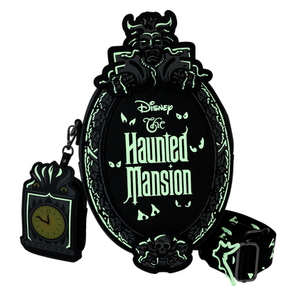 The Haunted Mansion Plaque Glow Crossbody Bag