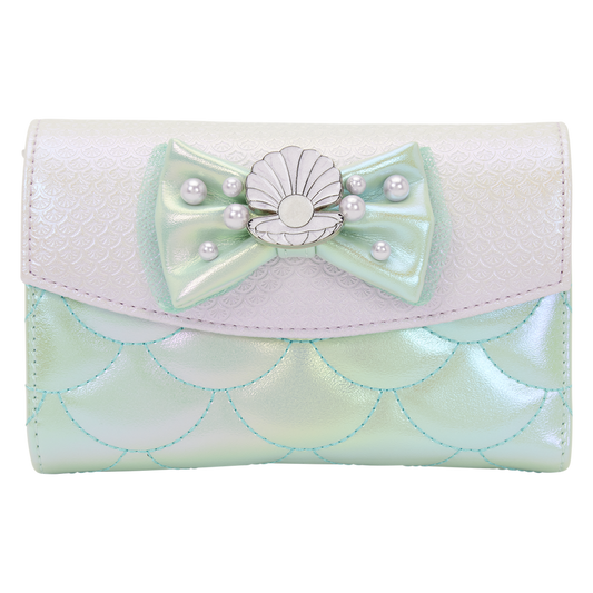 The Little Mermaid Iridescent Pearl Flap Wallet