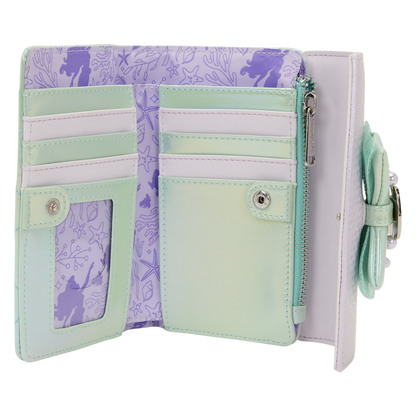 The Little Mermaid Iridescent Pearl Flap Wallet