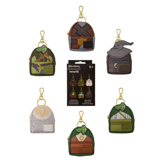 Loungefly The Lord of the Rings Cosplay Mystery Mini Backpack Keychain Charm