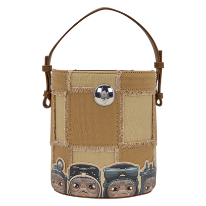 Loungefly Star Wars The Mandalorian Grogu & Anzellan Bucket Crossbody Bag