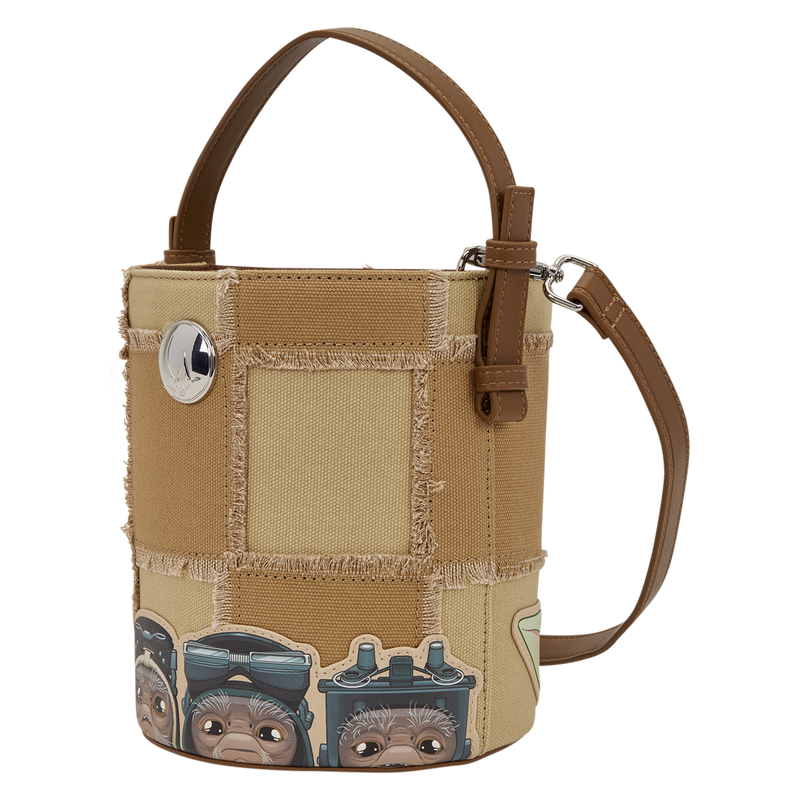 Loungefly Star Wars The Mandalorian Grogu & Anzellan Bucket Crossbody Bag