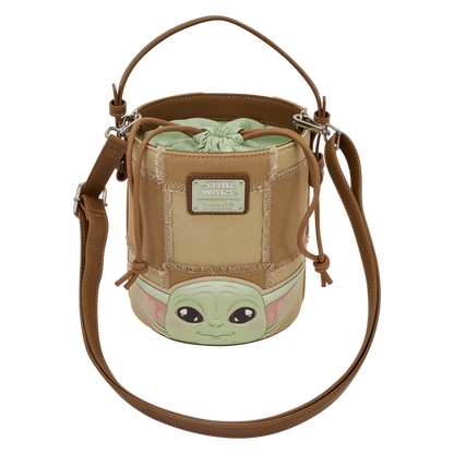 Loungefly Star Wars The Mandalorian Grogu & Anzellan Bucket Crossbody Bag