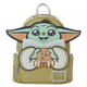 Backpack with Baby Yoda design on a white background