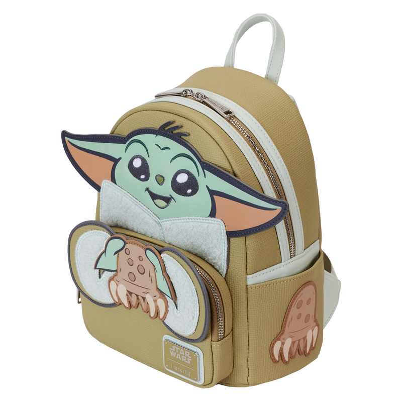Backpack with a character design on a white background