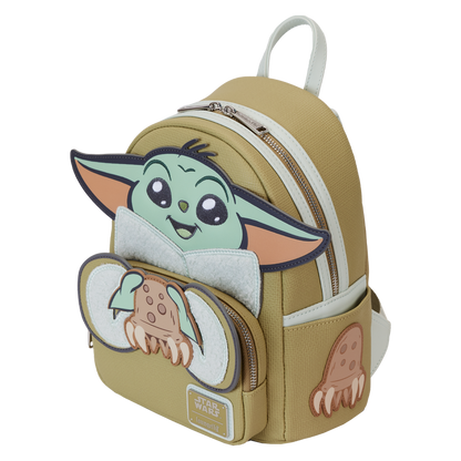 Backpack with a character design on a white background