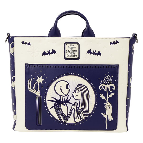 The Nightmare Before Christmas Jack & Sally Night Sky Convertible Bag Loungefly Disney