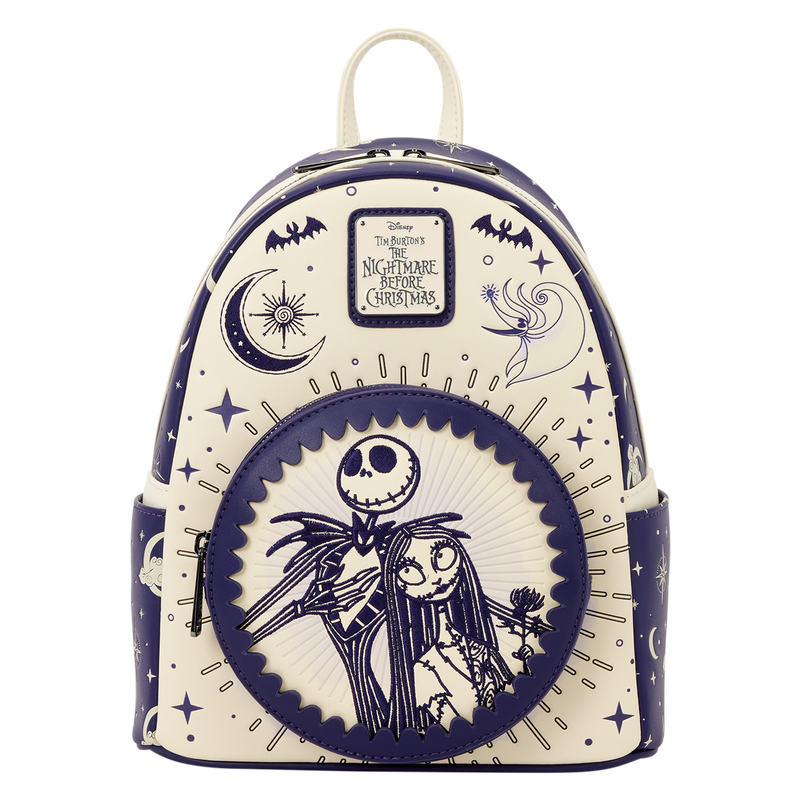 Loungefly Disney The Nightmare Before Christmas Jack & Sally Night Sky Mini Backpack
