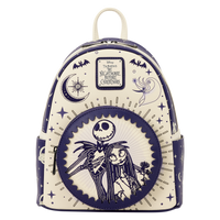 Loungefly Disney The Nightmare Before Christmas Jack & Sally Night Sky Mini Backpack