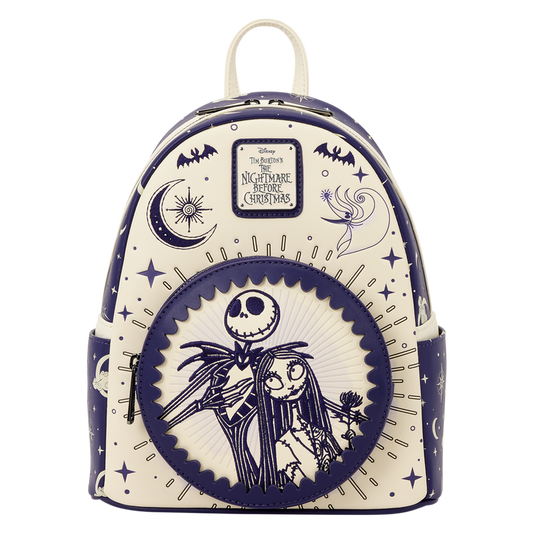 The Nightmare Before Christmas Jack & Sally Night Sky Mini Backpack Loungefly Disney
