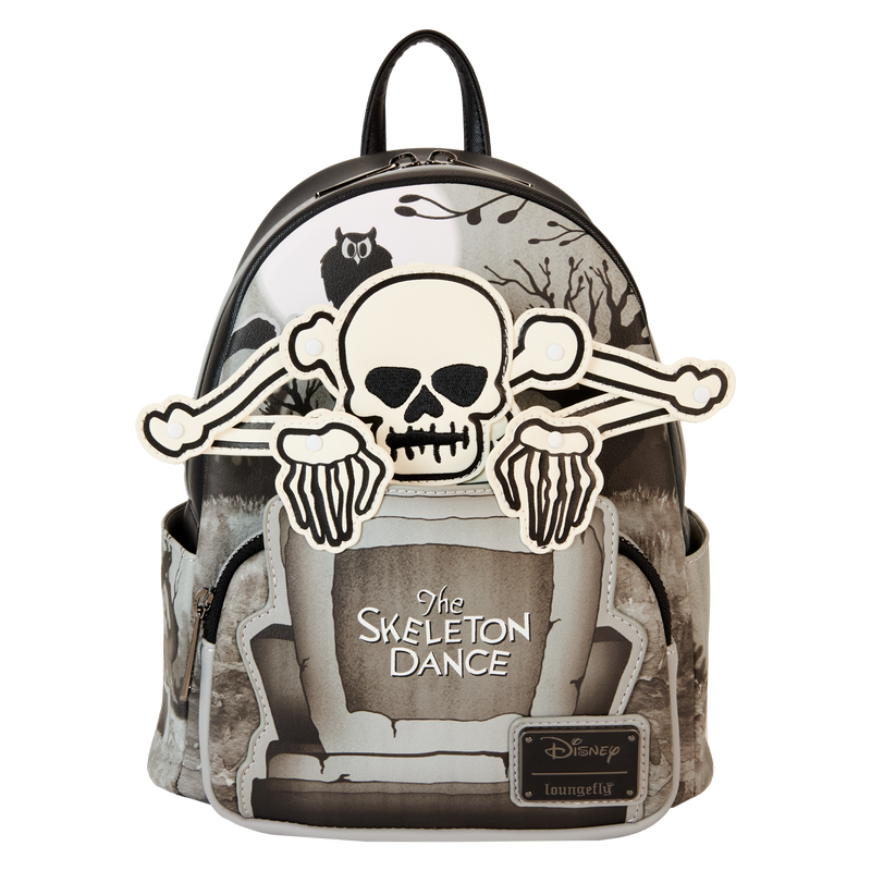 The Skeleton Dance 95th Anniversary Glow-in-the-Dark Mini Backpack Loungefly Disney