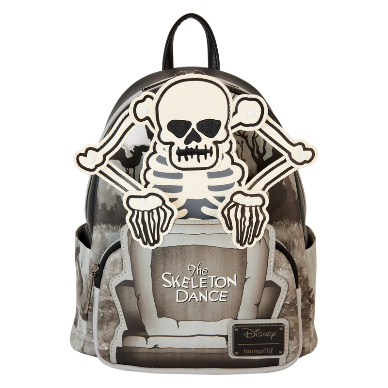 The Skeleton Dance 95th Anniversary Glow-in-the-Dark Mini Backpack Loungefly Disney