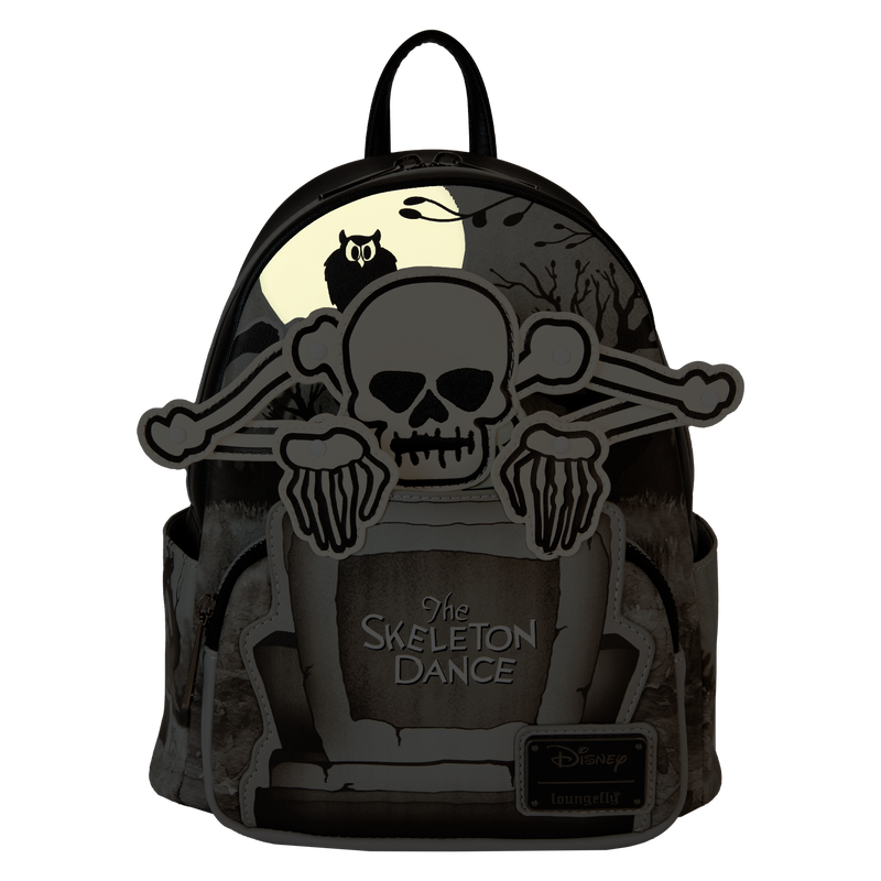 The Skeleton Dance 95th Anniversary Glow-in-the-Dark Mini Backpack Loungefly Disney