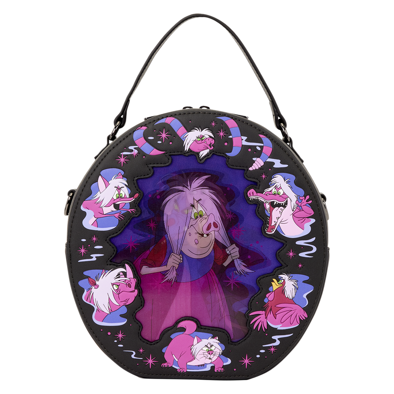 Loungefly Disney The Sword in the Stone Madam Mim Lenticular Crossbody Bag