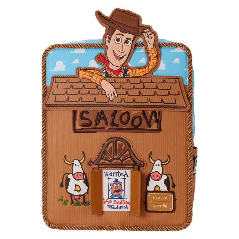 Loungefly Disney Pixar Toy Story 30th Anniversary Woody Saloon Mini Backpack