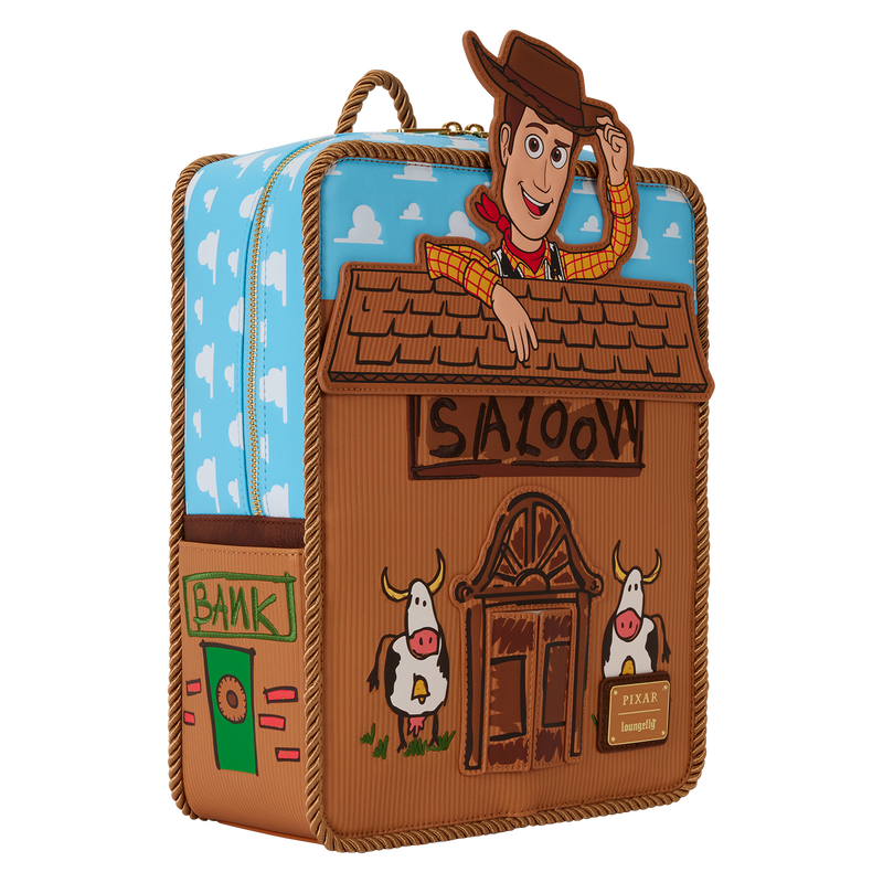 Loungefly Disney Pixar Toy Story 30th Anniversary Woody Saloon Mini Backpack