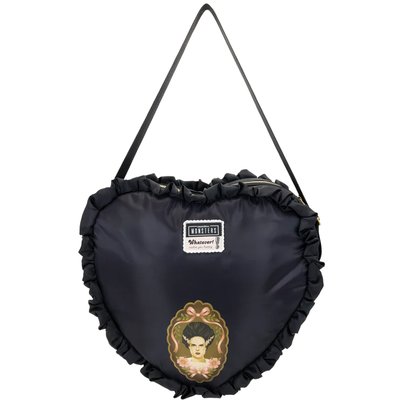 Universal Monsters Coquette Frankie & Bride Oversized Heart Tote Bag