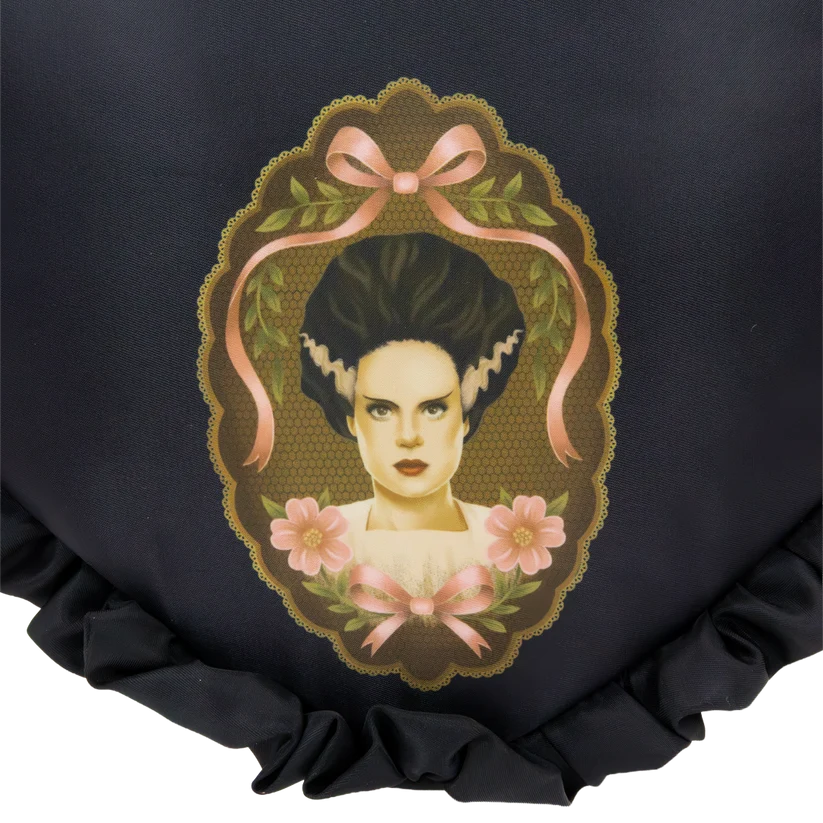 Universal Monsters Coquette Frankie & Bride Oversized Heart Tote Bag