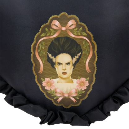 Universal Monsters Coquette Frankie & Bride Oversized Heart Tote Bag