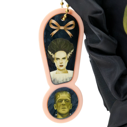 Universal Monsters Coquette Frankie & Bride Oversized Heart Tote Bag