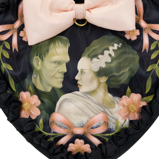 Universal Monsters Coquette Frankie & Bride Oversized Heart Tote Bag - alternate view 2